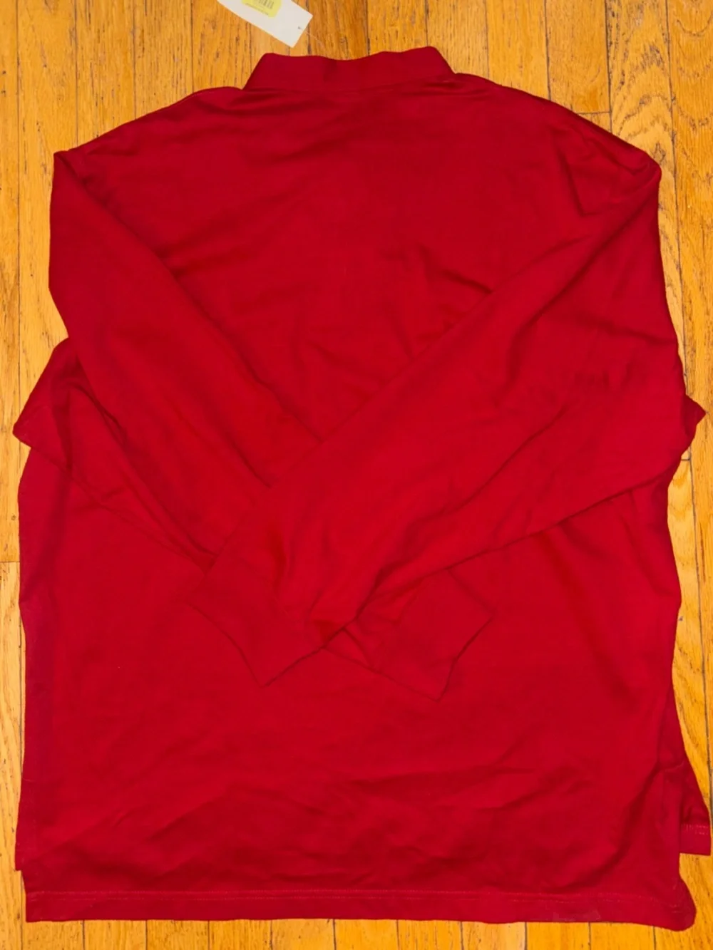 Polo Ralph Lauren Men’s NWT Long Sleeve Piqué Polo Shirt - Red - Large